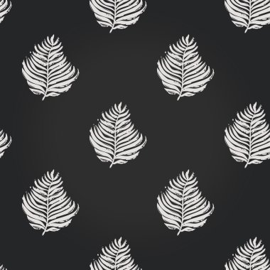Palmiye yaprağı ile Vintage desen