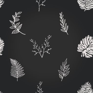 soyut yaprağı deseni