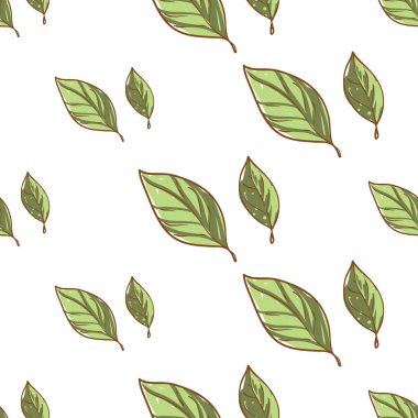 soyut yaprağı deseni