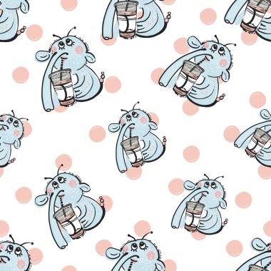 Nosed adlı komik canavar ile desen