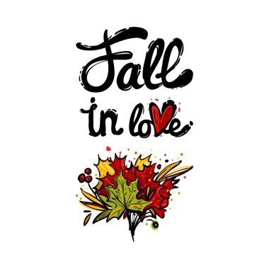 yaprakları buket ve yazı ile tebrik kartı