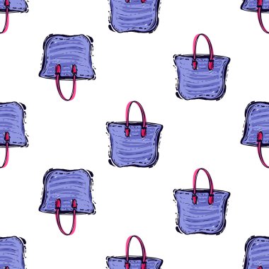 moda renkli plaj çantası ile desen
