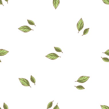 soyut yaprağı deseni