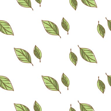 soyut yaprağı deseni