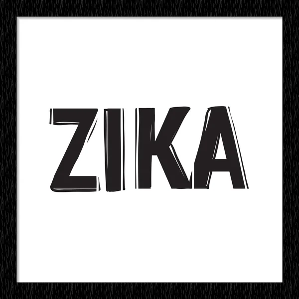Увага вірус попередження! : вірус Zika — стоковий вектор