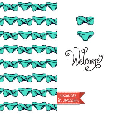 trendy moda bikini ile tebrik kartı 