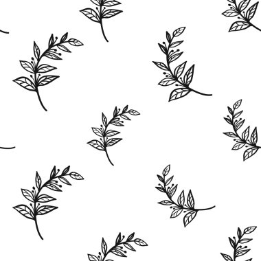 soyut yaprağı deseni