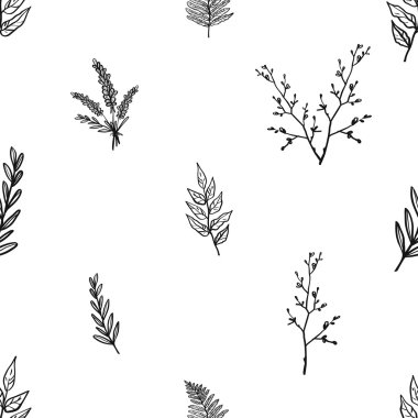 soyut yaprağı deseni