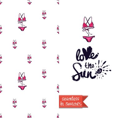 trendy moda bikini ile tebrik kartı 