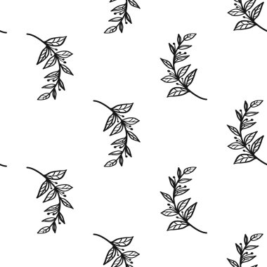 soyut yaprağı deseni