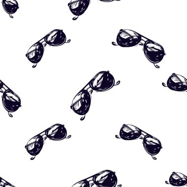 siyah güneş gözlüğü ile desen