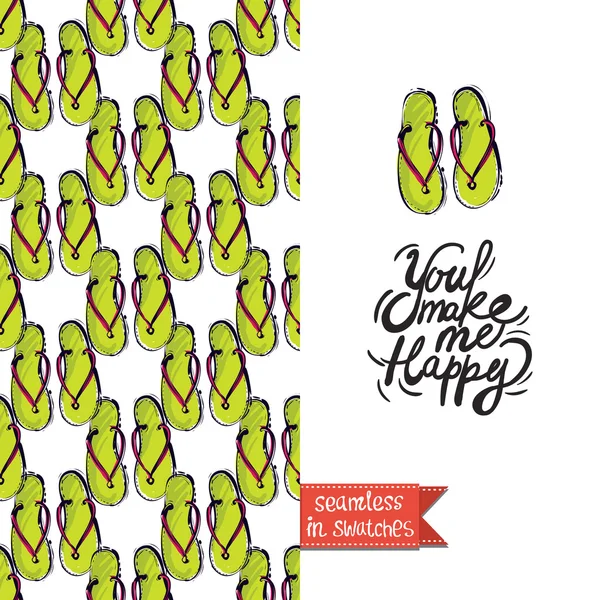 Yaz parmak arası terlik ile tebrik kartı