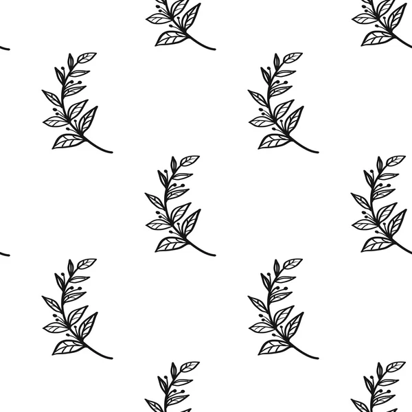 Ağaç dalı ile Vintage dikişsiz desen.