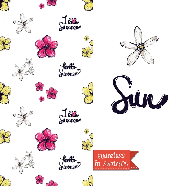 tropikal çiçeklerle tebrik kartı