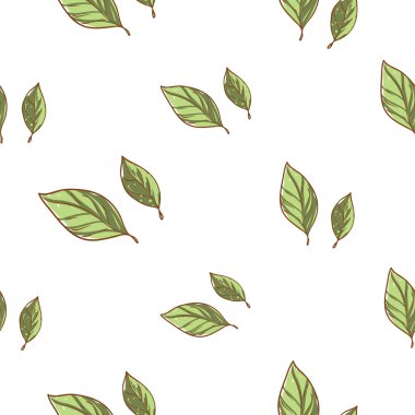 soyut yaprağı deseni