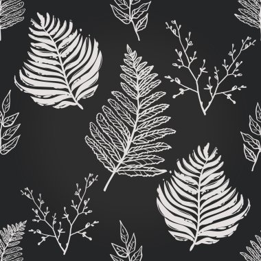 soyut çiçek desenli