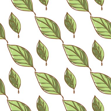 soyut yaprağı deseni