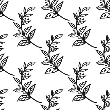 soyut yaprağı deseni