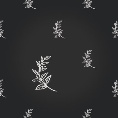 Ağaç dalı ile Vintage dikişsiz desen.