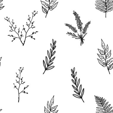  Siyah çiçek rustik desenli