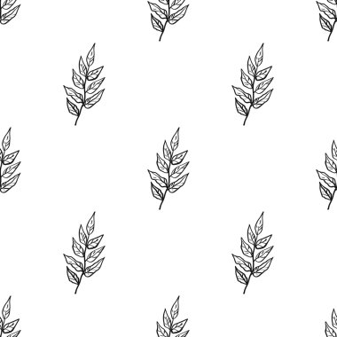 soyut yaprağı deseni