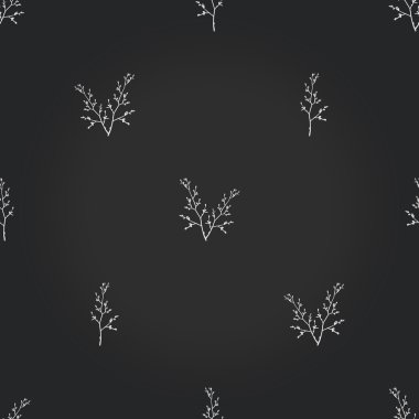 Ağaç dalı ile Vintage dikişsiz desen.