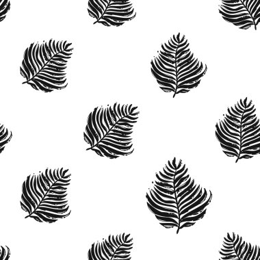 Palmiye yaprağı ile Vintage desen