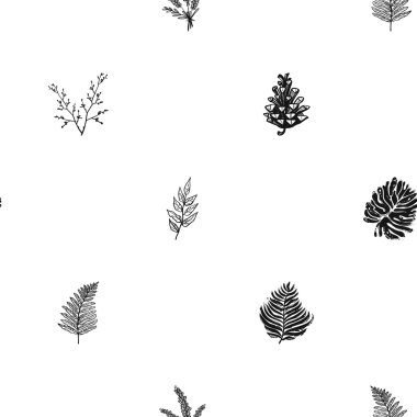 soyut yaprağı deseni