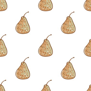 El çizilmiş rustik küçük armut deseni