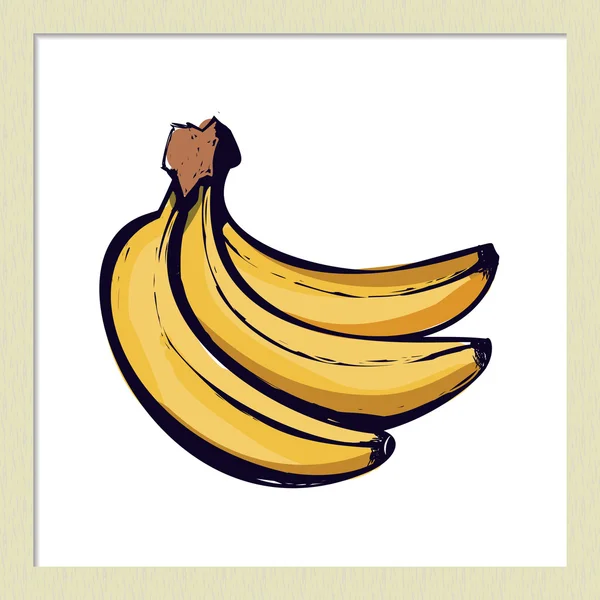 Χέρι συρμένο μπανάνα δέσμη — Διανυσματικό Αρχείο