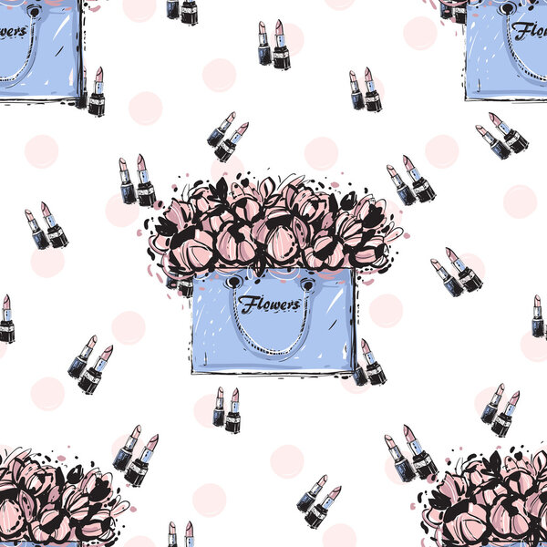 модные женские аксессуары с узором
