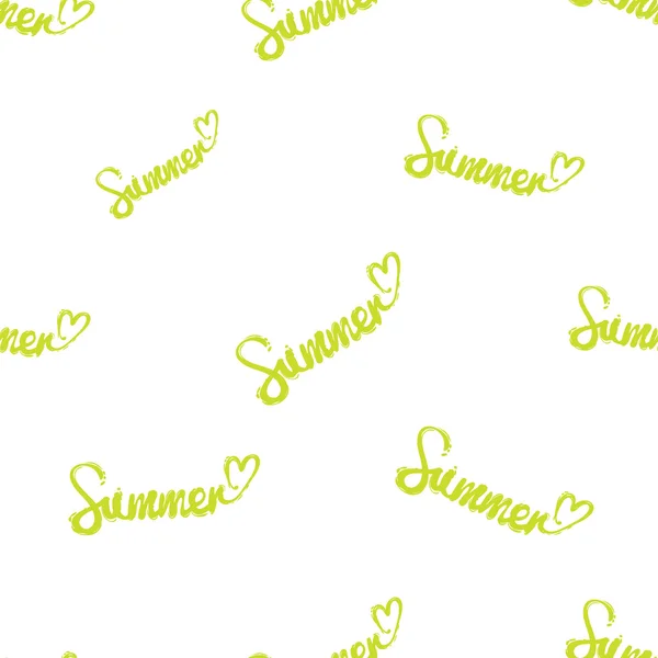 Seamless pattern with summer inscription. — Stock Vector