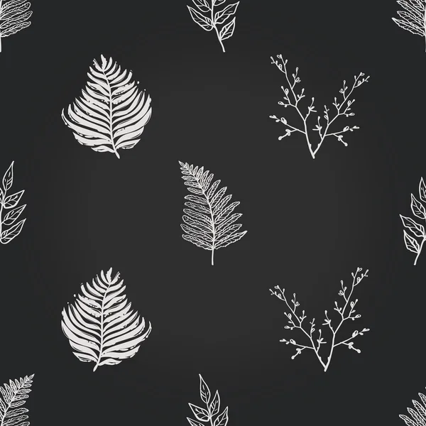Patrón de hojas abstractas — Archivo Imágenes Vectoriales