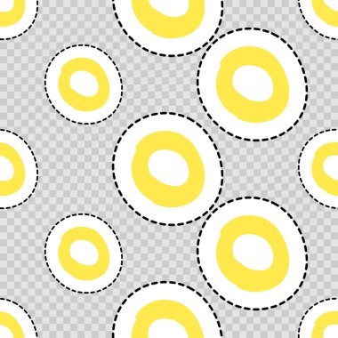 Sarı puantiyeli ile Seamless Modeli