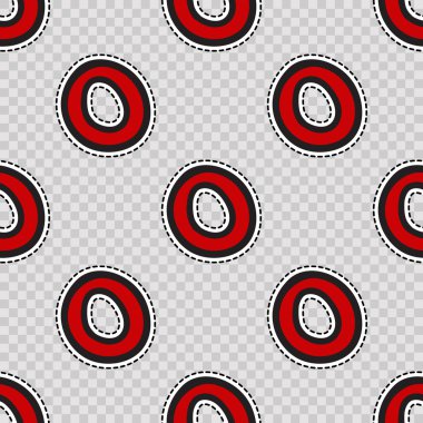 Kırmızı puantiyeli ile Seamless Modeli