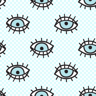 Sorunsuz gözleri desen