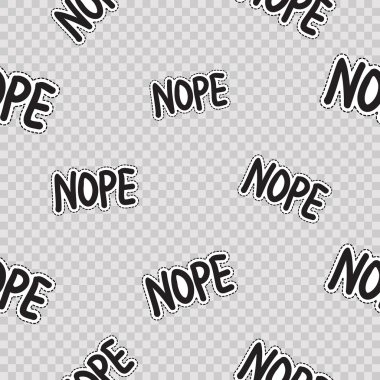 Nope ifade ile kesintisiz desen