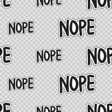 Nope ifade ile kesintisiz desen