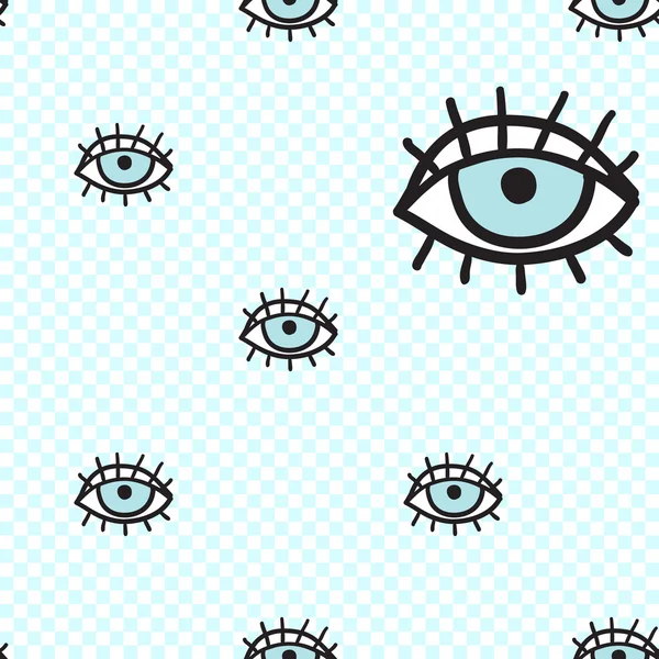 Problemfri øjne mønster – Stock-vektor