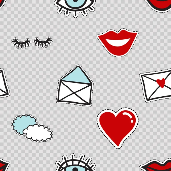 Moderno doodle pop arte fondo — Vector de stock