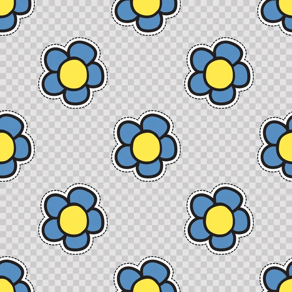 Modèle sans couture avec la fleur forget-me-not . — Image vectorielle