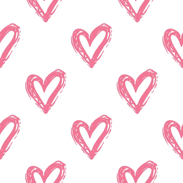 Hart liefde patroon — Stockvector