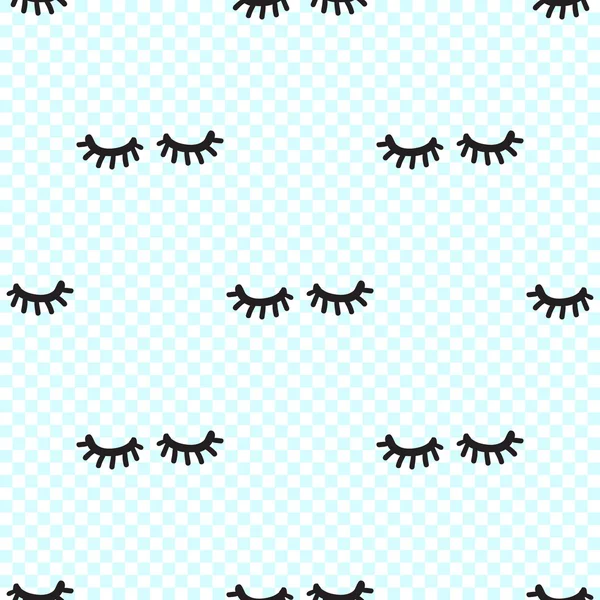 Abstract eyelashes pattern — Stock Vector