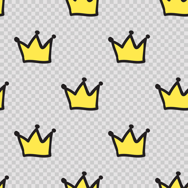 Векторный бесшовный узор с короной
. 