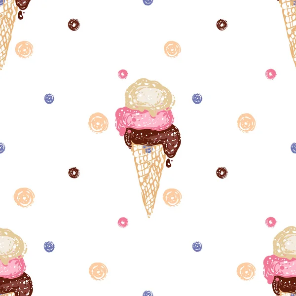 アイスクリームの背景 — ストックベクタ