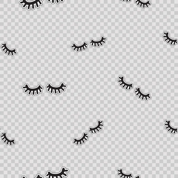 Abstract eyelashes pattern — Stock Vector