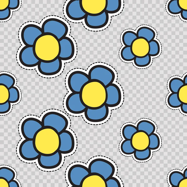 Modèle sans couture avec la fleur forget-me-not . — Image vectorielle