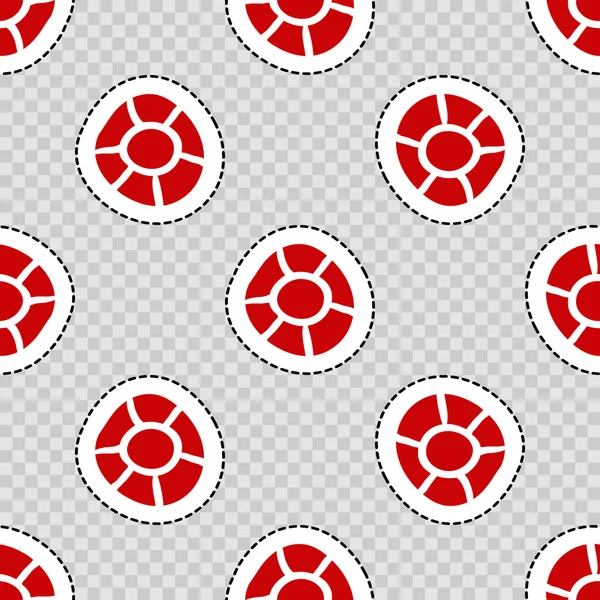 Modèle sans couture avec pois rouge — Image vectorielle