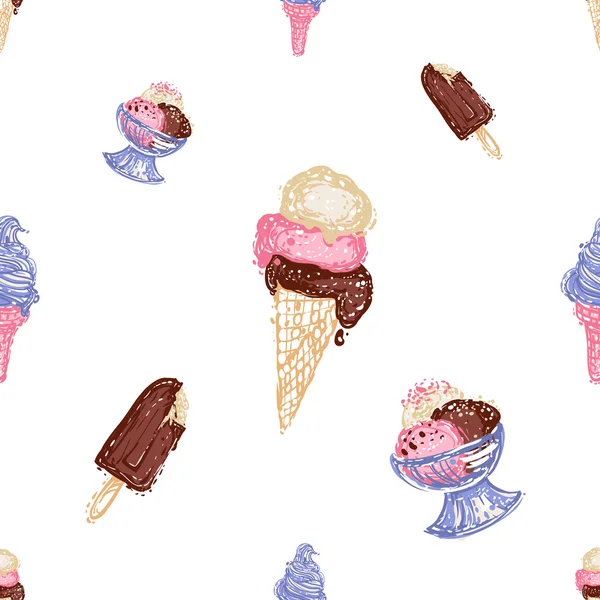 冰淇淋图案 — 图库矢量图片