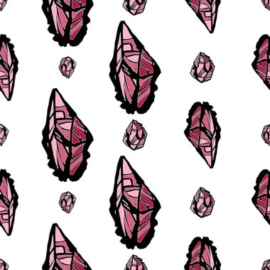 Kristal taşlar seamless modeli